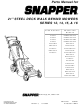 Snapper NP216012 Parts Manual