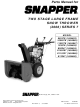 Snapper 115327E (1694857) Parts Manual