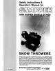 Snapper 3200 Series Safety Instruction & Operatorrs Manual
