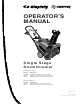 Snapper 5201M, 520E Operator's Manual