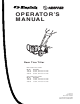 Snapper 6HP Operator's Manual