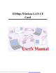 Socket Wireless LAN CF Card 11Mbps User Manual
