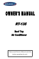 Soleus Air air-condition Owner's Manual