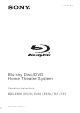 Sony BDV-E470 Operating Instructions Manual