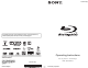 Sony BLU-RAY DISC BDP-BX57 Operating Instructions Manual