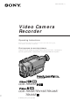 Sony CCD-TRV65E Operating Instructions Manual