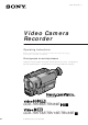 Sony CCD-TRV65E, CCD-TRV69E, CCD-TRV13E, CCD-TRV15E, CCD-TRV35E Operating Instructions Manual