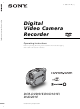 Sony Handycam DCR-DVD201E Operating Instructions Manual