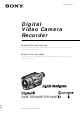 Sony DIGITAL HANDYCAM DCR-TR7000E Manual Del Instrucción