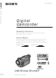Sony DVCAM DSR-PD100AP Operating Instructions Manual