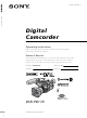 Sony DSRPD170 Operating Instructions Manual