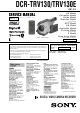 Sony HANDYCAM DCR-TRV130E Service Manual