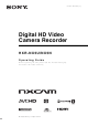 Sony NXCAM HXR-NX5N Operating Manual