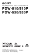 Sony PDW-510P Operation Manual