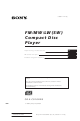 Sony CDX-C910RDS Operating Instructions Manual