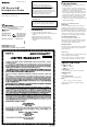 Sony Walkman SRF-H4 Operating Instructions