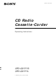 Sony CFD-CD777L Operating Instructions Manual