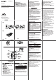 Sony WALKMAN 3-261-583-81 (1) Operating Instructions