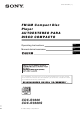 Sony CDX-R3300S Operating Instructions Manual