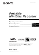 Sony Walkman MZ-N510 Operating Instructions Manual