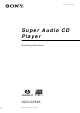 Sony SCD-CE595 Operating Instructions Manual