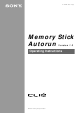 Sony Memory Stick Operating Instructions Manual