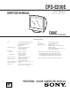 Sony AEP MODEL CPD-E200E Service Manual