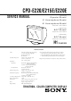 Sony CPD-E220 Service Manual