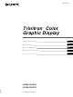 Sony Trinitron GDM-F400T9 Operating Instructions Manual