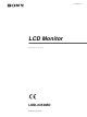 Sony LMD-2450MD Instructions For Use Manual
