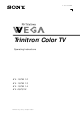 Sony TRINITRON KV-13FM 12 Operating Instructions Manual