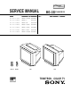 Sony TRINITRON KV-HF51P50 Service Manual