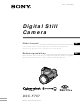 Sony Cyber-shot DSC-F707 Mode D'emploi