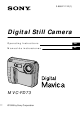 Sony DIGITAL MAVICA MVC-FD73 Operating Instructions Manual
