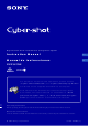 Sony DSC-H7 Cyber-shot&reg Instruction Manual