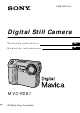 Sony MVC-FD81 Operating Instructions  (primary manual) Operating Instructions Manual