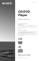 Sony DVP-CX777ES Operating Instructions  (DVD Player DVPCX777ES) Operating Instructions Manual