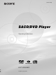Sony DVP-S9000ES Operating Instructions Manual