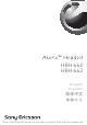 Sony Ericsson Akono HBH-660 User Manual