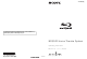 Sony 4-147-229-13(1) Operating Instructions Manual