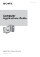 Sony Computer Applications Guide Application Manual