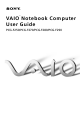 Sony PCG-F250 Primary User Manual