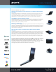 Sony VGN-TX690P/L Bluetooth® Specification Sheet