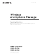 Sony UWP-C1, UWP-C2, UWP-C3 Operating Instructions Manual