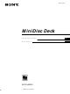 Sony MINIDISC MDS-JB920 Operating Instructions Manual