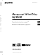 Sony Model PMC-MD55 Operating Instructions Manual