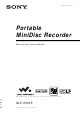 Sony WALKMAN MZ-N505 Manual Del Instrucción