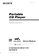 Sony Atrac3/MP3 CD Walkman D-NE306CK Operating Instructions Manual
