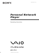 Sony VAIO Music Clip MC-P10 Operating Instructions Manual