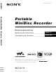 Sony Net MD Walkman MZ-N10 Bedienungsanleitung